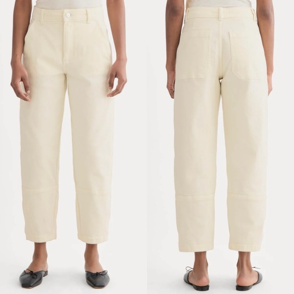 Everlane Pants - Everlane The Utility Barrel Pant in Bone Size 6